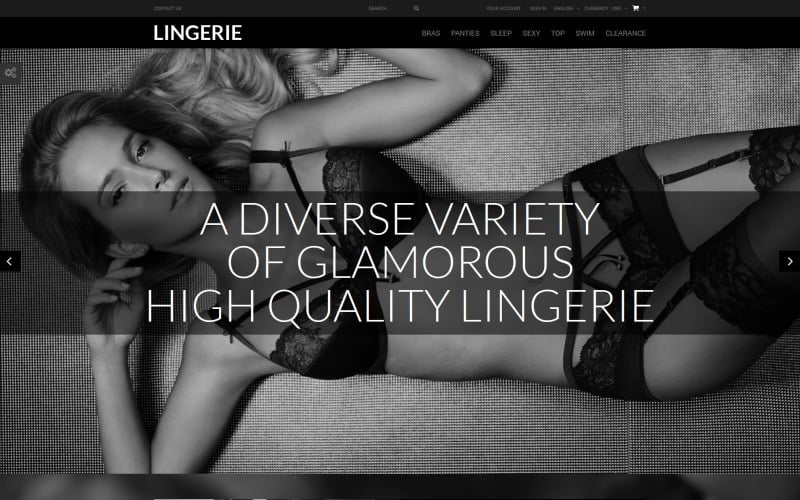 elegant lingerie prestashop theme original