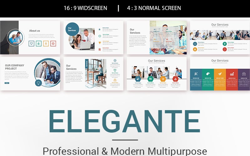 elegante business powerpoint template original