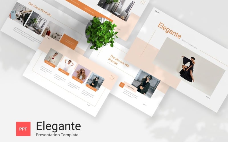 elegante fashion powerpoint template original