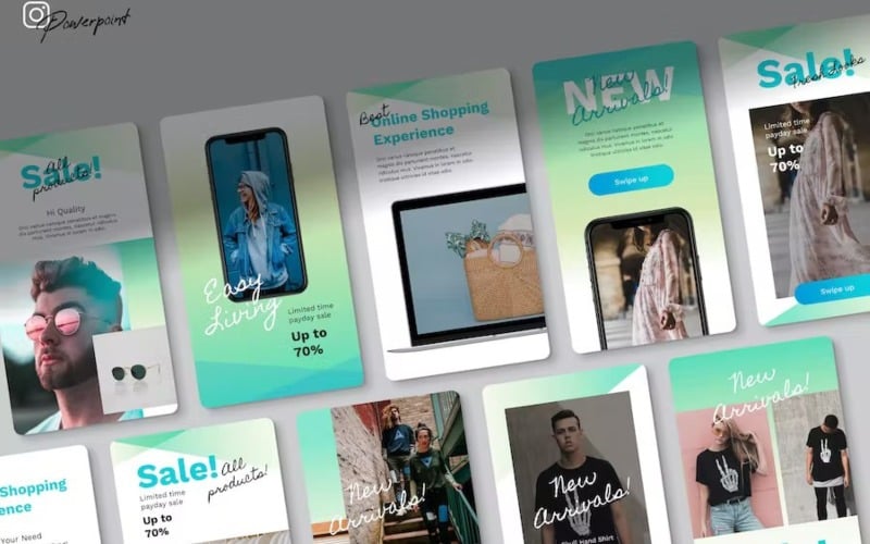 elegi instagram kit powerpoint template original