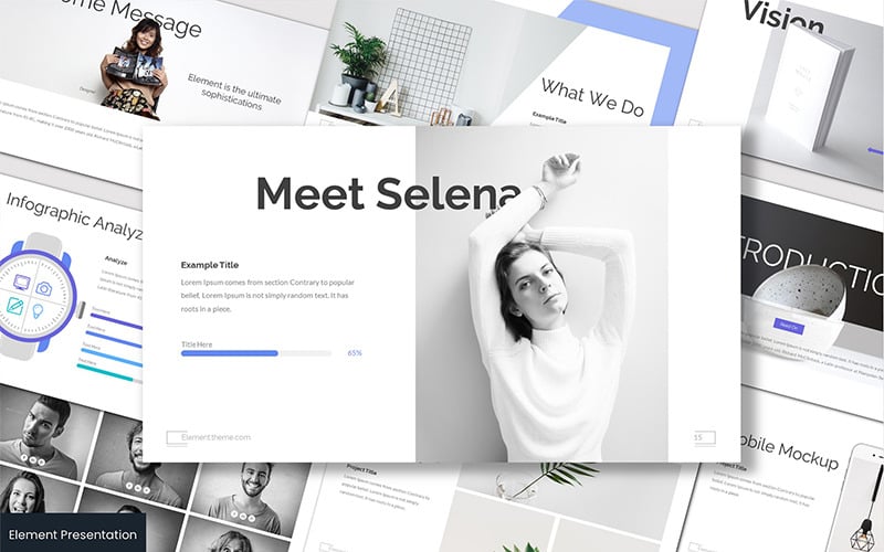 element powerpoint template original
