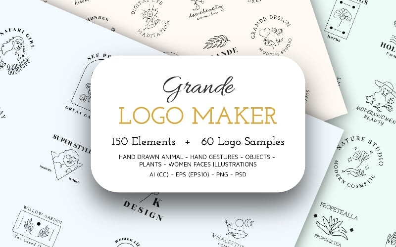 elements logo templates grande logo maker original