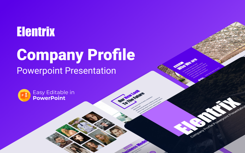 elentrix company profile presentation template original