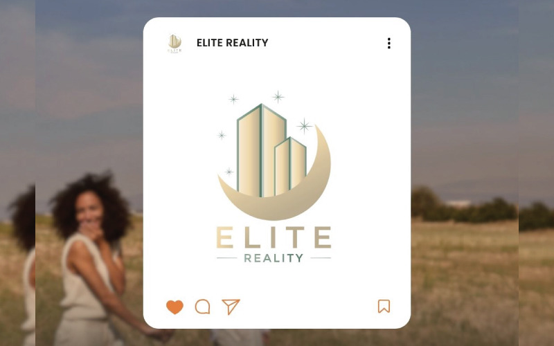 elite realty logo template professional amp modern real estate logo original