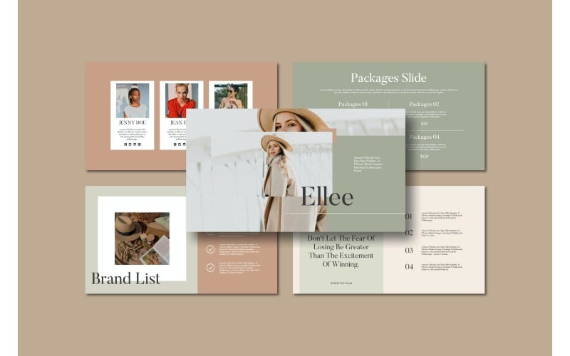 elle powerpoint presentation template original