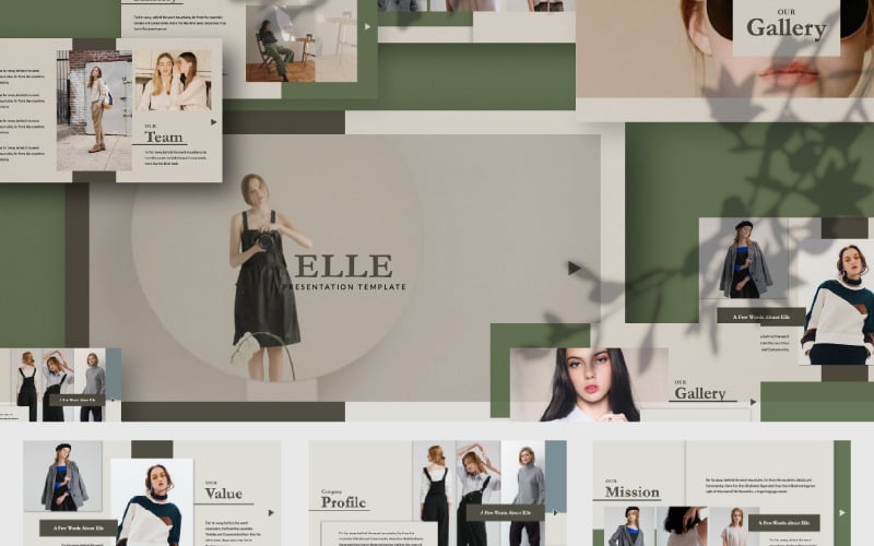 elle powerpoint template original
