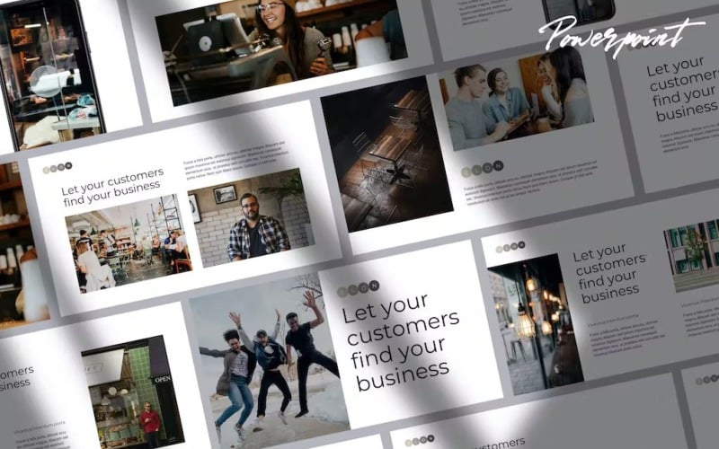 elon simple marketing powerpoint template original