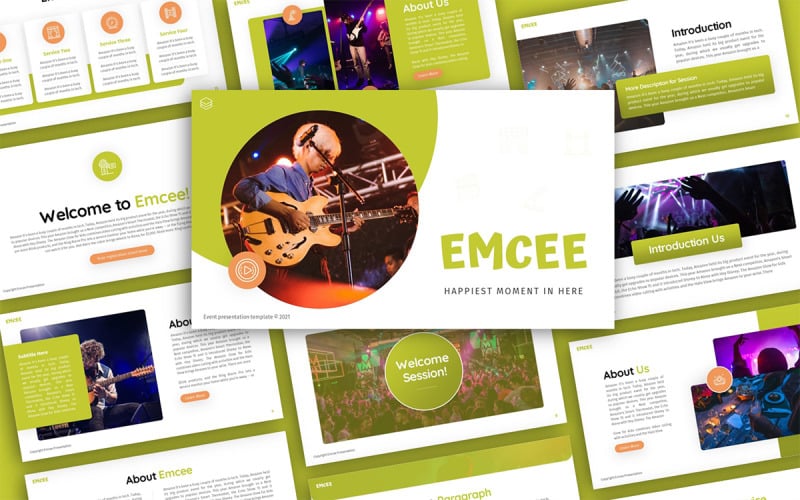 emcee event multipurpose powerpoint presentation template original
