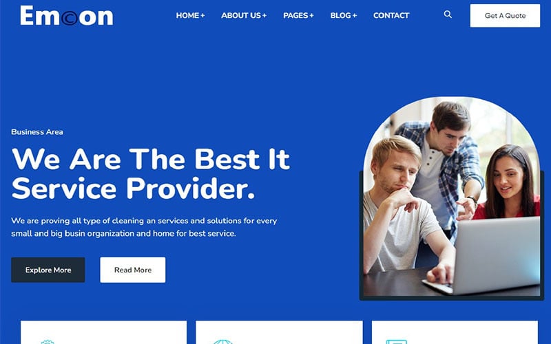 emcon it solutions company wordpress theme original