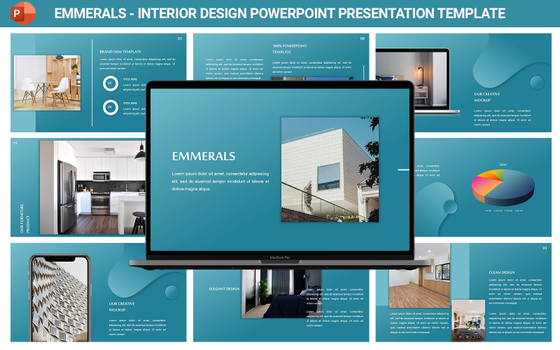 emmerals interior design presentation template original