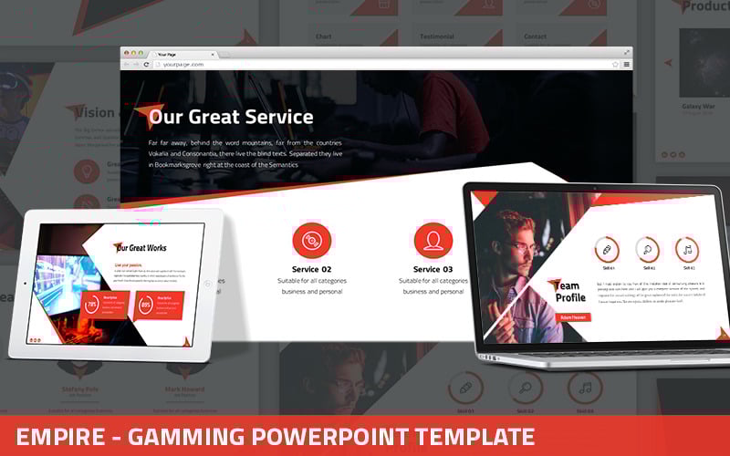 empire gaming powerpoint template original