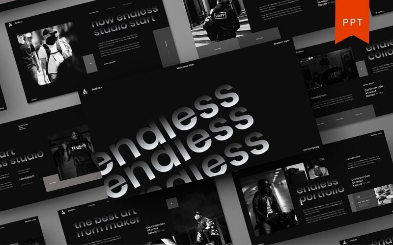 endless business powerpoint template original