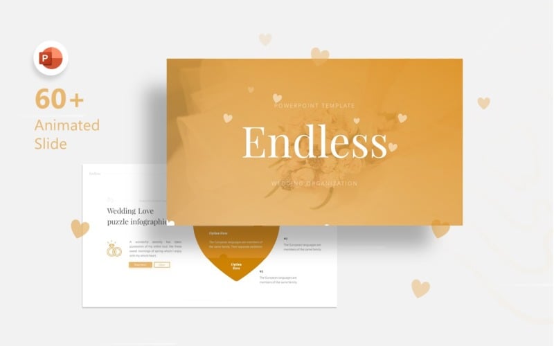 endless marriage presentation powerpoint template original