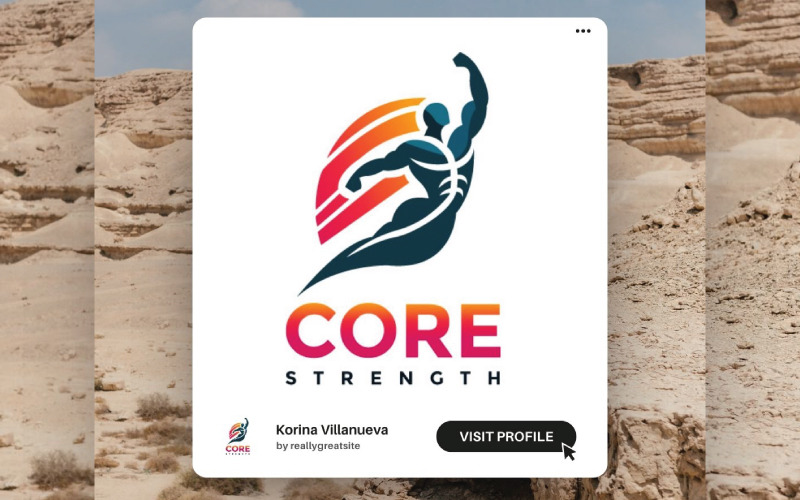 energetic fitness logo design for sports gyms and personal trainers original