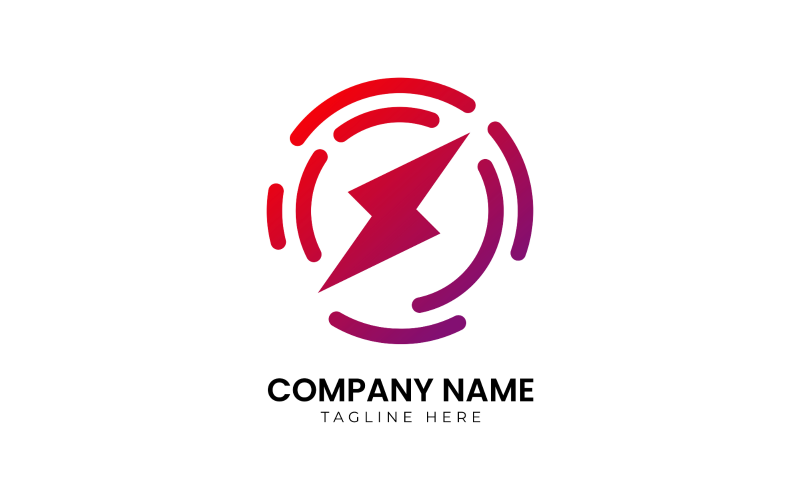 energy creative logo design template original