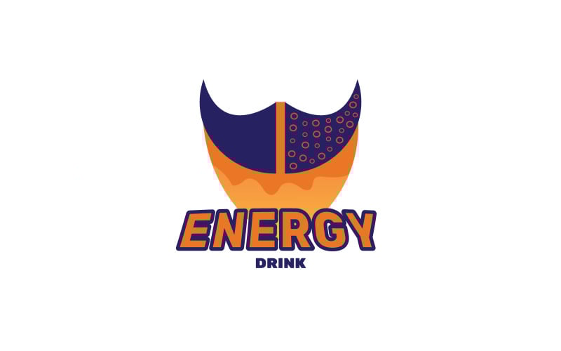 energy drink logo design template original