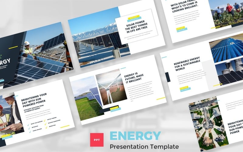 energy renewable energy powerpoint template original
