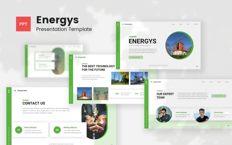 energys solar energy powerpoint template original