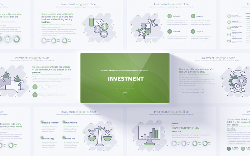 engaging investment powerpoint infographics original
