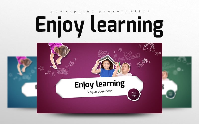 enjoy learning powerpoint template original