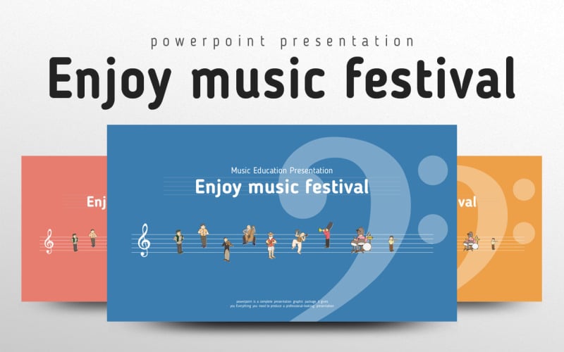 enjoy music festival powerpoint template original