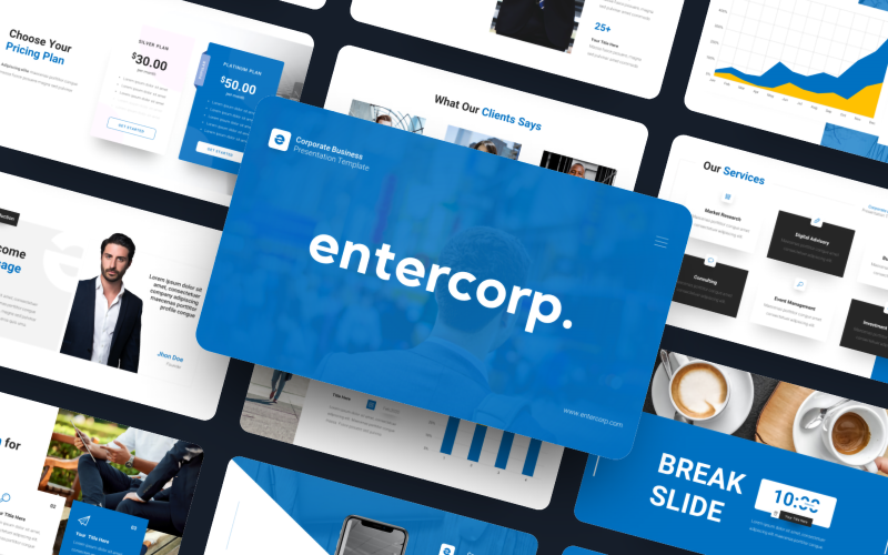 entercorp corporate business powerpoint template original