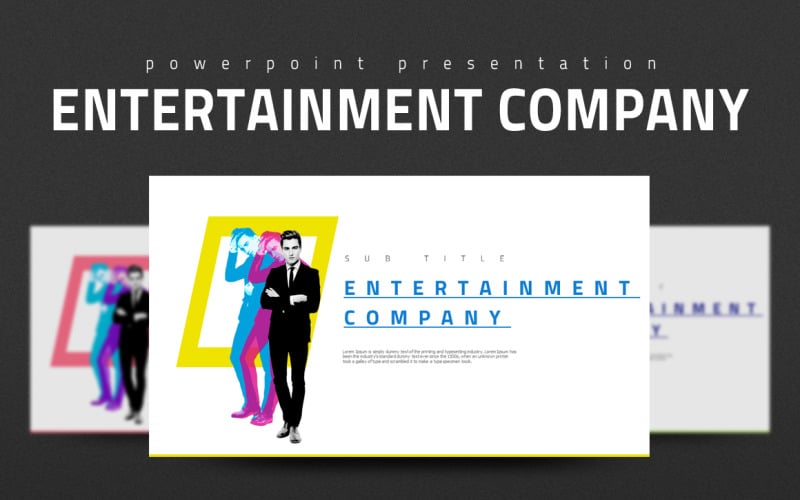 entertainment company powerpoint template original