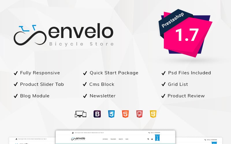 envelo bicycle store prestashop theme original