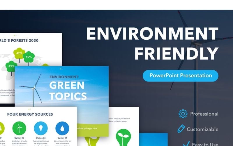 environment friendly powerpoint template original