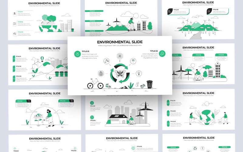 environmental vector infographic powerpoint template original