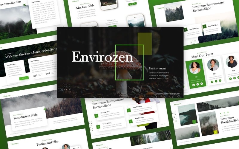 envirozen environmen multipurpose powerpoint template original