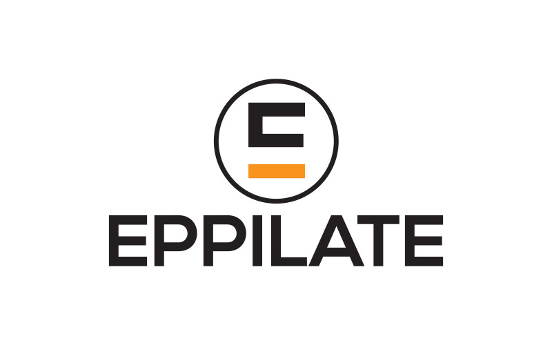 eppilate e letter logo design template original