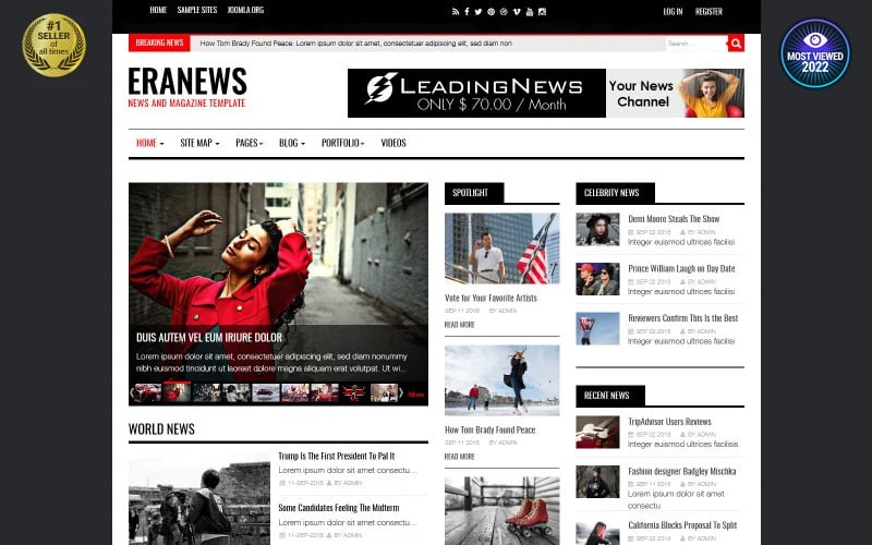 eranews news and magazine joomla joomla and joomla template original
