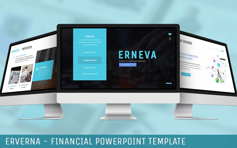 erneva financial powerpoint template original