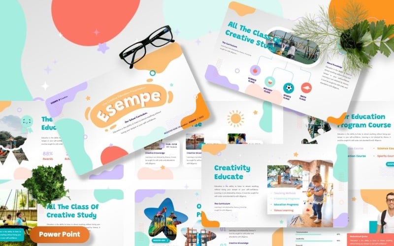 esempe education creative powerpoint template original