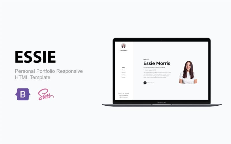 essie personal portfolio responsive html template original