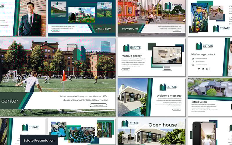 estate powerpoint template original