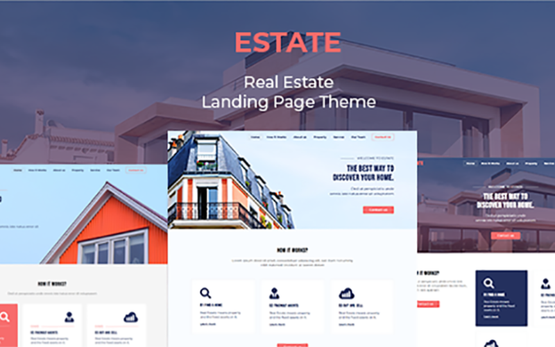 estate responsive real estate landing page template original