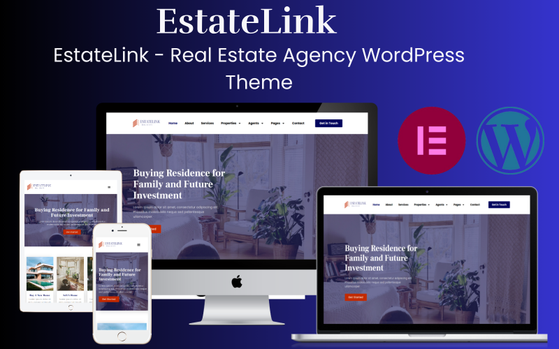 estatelink real estate agency wordpress theme original