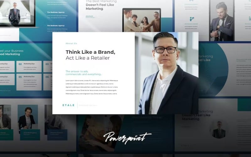 etale business report powerpoint original