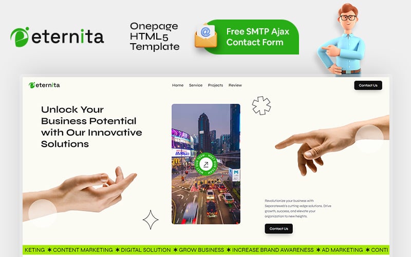 eternita onepage html template original