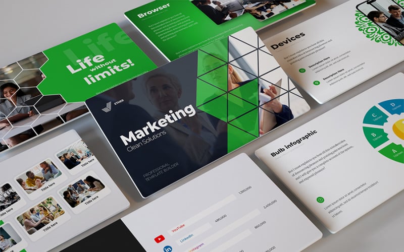 ether business marketing powerpoint template original