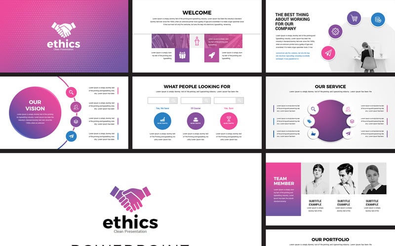 ethics modern business powerpoint template original