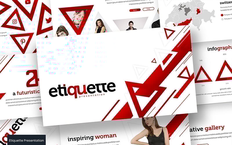 etiquette powerpoint template original