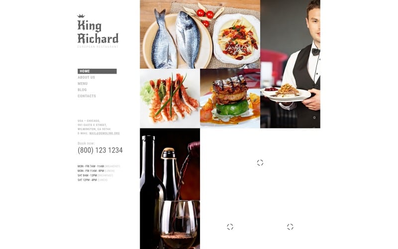 european meal joomla template original