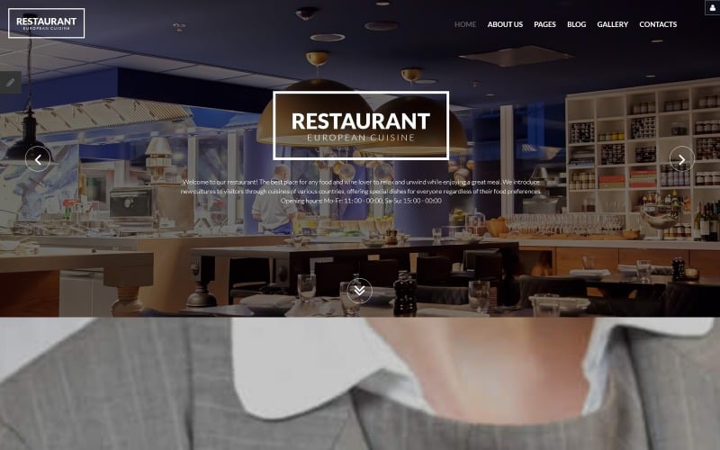 european restaurant responsive joomla template original