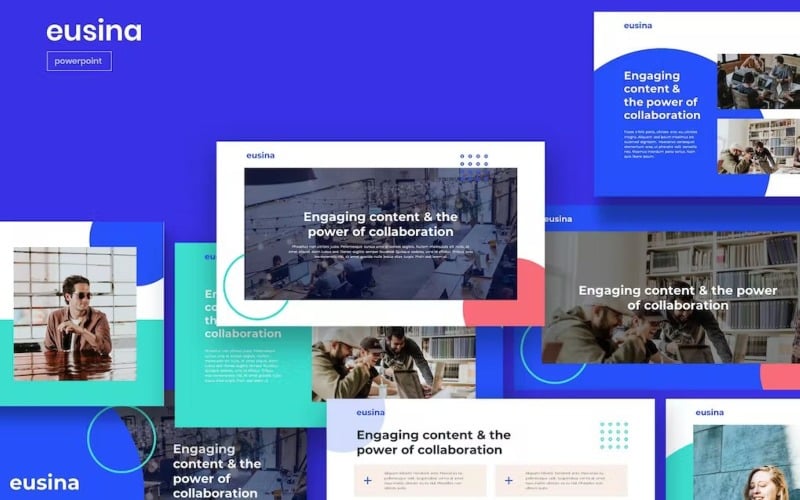 eusin corporate theme powerpoint template original