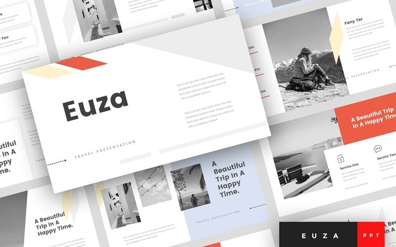 euza travel powerpoint template original