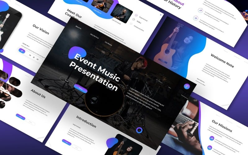 event music powerpoint template original