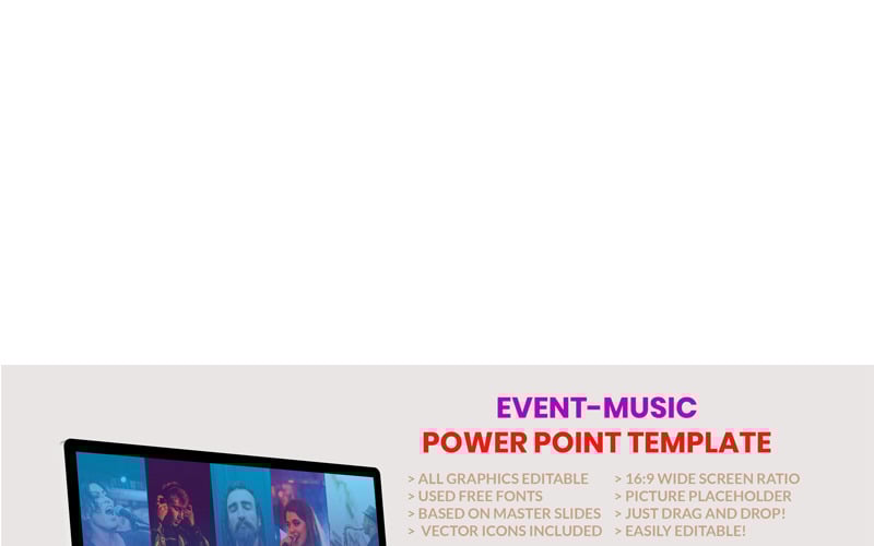 event music powerpoint template original